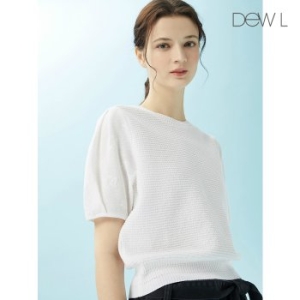 대현 듀엘 자카드 슬리브 니트 풀오버 WH_D242KSK045