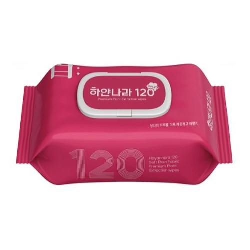 지크린텍 하얀나라120 물티슈 캡형 120매 (20팩)_이미지