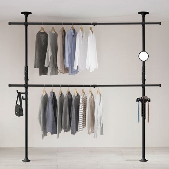 왕자행거 왕자 프리미엄 레버킹 찐쎈 2단 행거_이미지