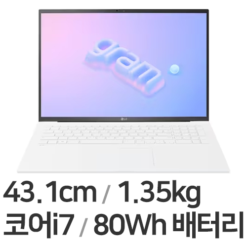 LG전자 2023 그램17 17ZD90R-GX76K WIN11 (SSD 256GB)_이미지