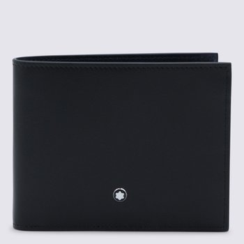 몽블랑 마이스터스튁 6cc 지갑 블랙/잉크 블루 221320_이미지