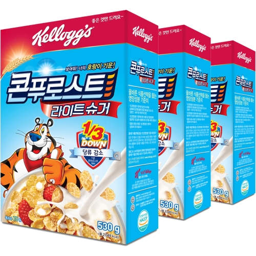 켈로그 콘푸로스트 라이트 슈거 530g (3개)