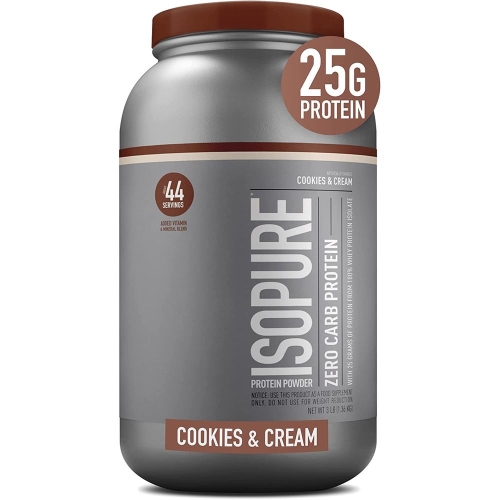 [불명] Isopure 제로 카브 단백질 근성장 분말 쿠키 & 크림 1.36kg