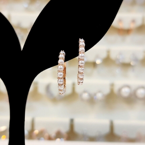 볼라레 3mm 알물림 진주 링귀걸이 FP1485_이미지