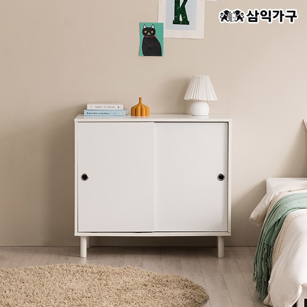 삼익가구 아르떼 미닫이 슬라이딩 수납장 800