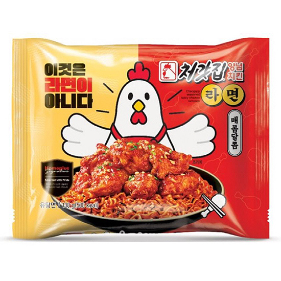 홈플러스 처갓집 양념치킨 라면 130g (8개)