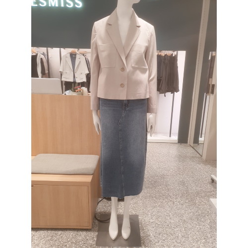 쉬즈미스 패치 포켓 린넨 숏 자켓 SWWJKM21060_이미지