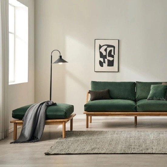 더메이드 한샘몰 포네르 패브릭 원목 소파 스툴