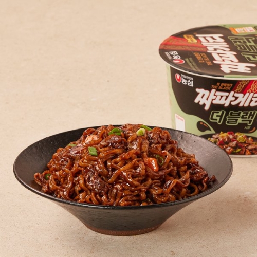 농심 짜파게티 더블랙 큰사발 90g_이미지
