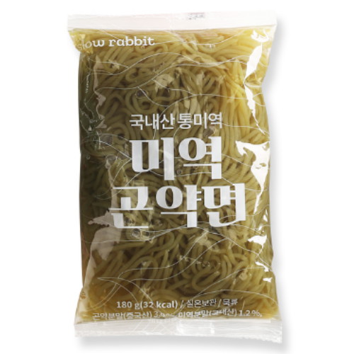 영동건강 슬로우래빗 미역 곤약면 180g (10개)_이미지