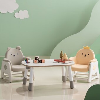 <b>리바트</b> 뚜뚜 높이조절 아이 <b>책상</b> 병아리 베어 의자 세트