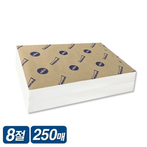 도화지 8절 250장 170g 스케치북 켄트지 수채화 크레파스용 백색 미술 용지 지류 종이 스케치북 흰 낱장