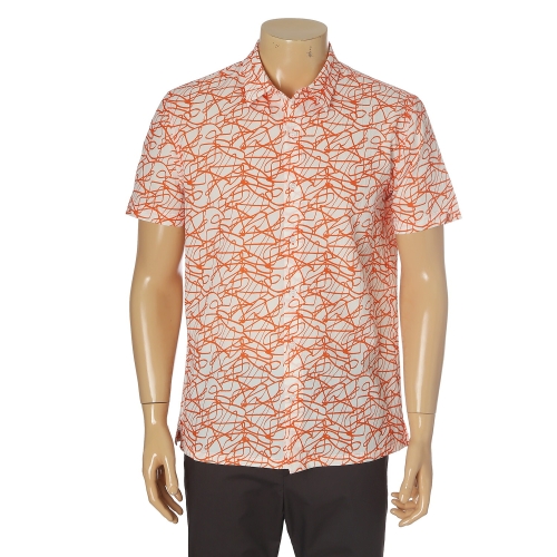 레드옥스 남성 S/S 캐주얼 여름 반팔 지지미 남방셔츠 R232SH960-OR