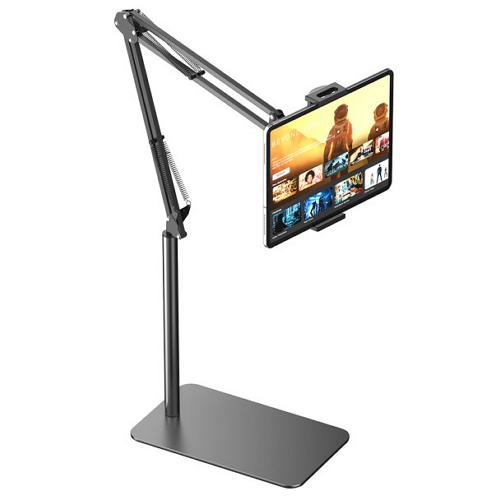 탄소강 침대 태블릿 자바라 스탠드 거치대 25CM 홀더