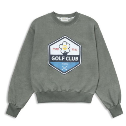 맥키 워싱 피그먼트 스웻셔츠 MCSS24TS1CH