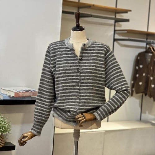 반에이크 스트라이프 무디 가디건 VB5YKCM312Z