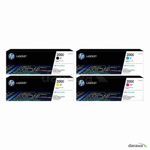 HP 정품 206X (W2110X, W2111X, W2112X, W2113X) 4색 세트_이미지