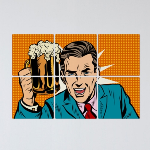 아트박스 꾸밈 tb089-멀티액자_회식자리쏘는김과장_이미지