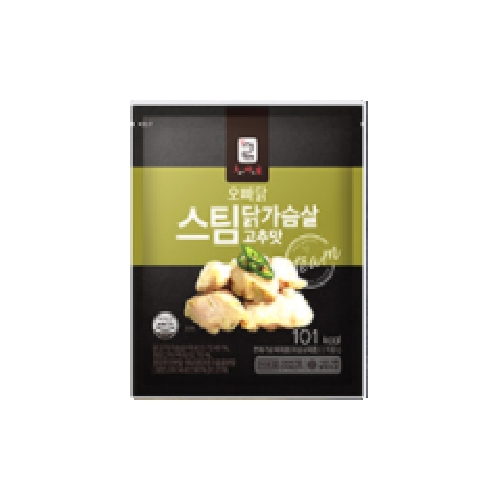 허닭프렌즈 오빠닭 스팀 닭가슴살 고추맛 100g (1개)_이미지