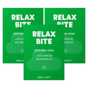 본아페티 독 스트레스 분리불안 개선 영양제 릴렉스바이트 80g (3개)_이미지