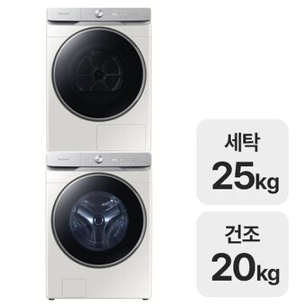 삼성전자 비스포크 AI WF25B9250KE + DV20B9750BE