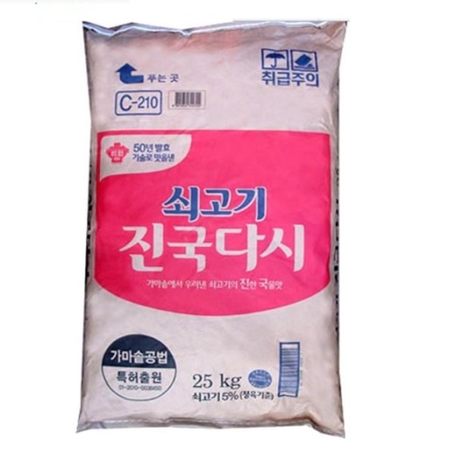 대상 청정원 쇠고기 진국다시 25kg (1개)