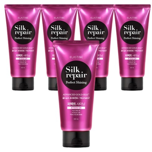 엘라스틴 실크리페어 퍼펙트 샤이닝 골드실크 트리트먼트 300ml (5개)_이미지