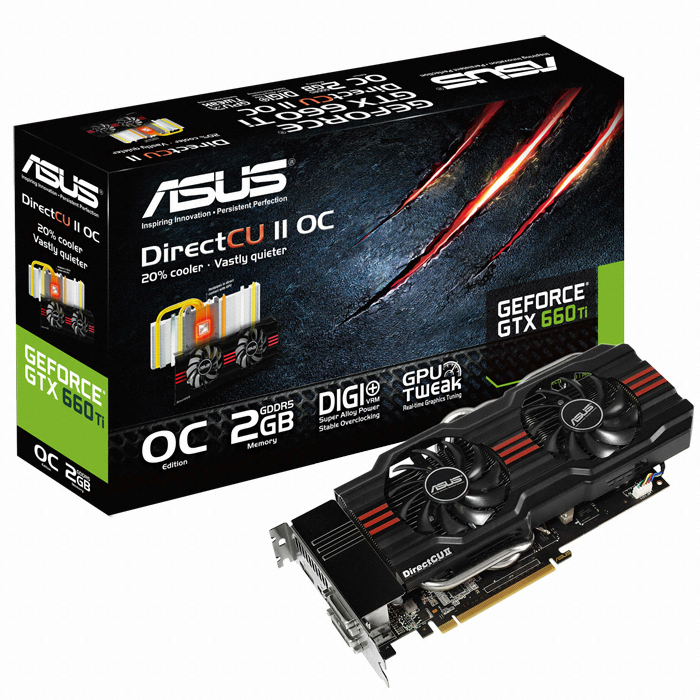 ASUS ������ GTX660 TI O.C D5 2GB DCII STCOM
