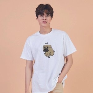 PUG 퍼그 그래픽 반팔티 오버핏 W77DAAC