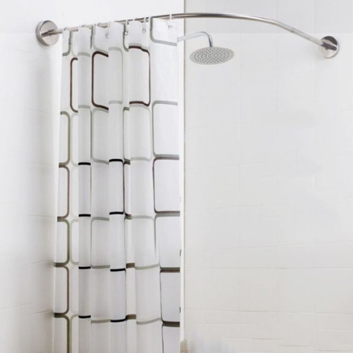 오너클랜 키밍 무타공 코너 ㄱ자 길이조절 샤워커튼봉_이미지