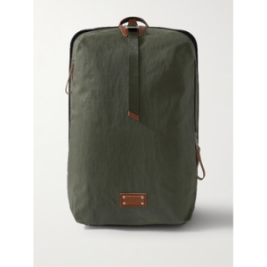  마스터 PIECE Green Bump L Canvas and Leather Trimmed CORDURA Nylon Backpack..