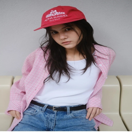 플라스틱아일랜드 PLA by SET 나시탑+루즈핏 체크셔츠 블라우스 PS7OB302