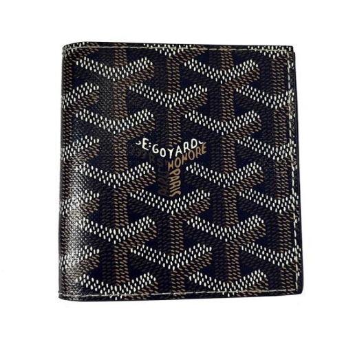 고야드 Goyard APMMARC-12 네이비 고야딘 캔버스 생마르크 카드지갑