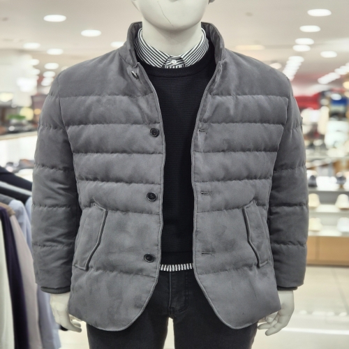 초경량 비건 스웨이드 구스다운 자켓형 점퍼 FW0MIH100