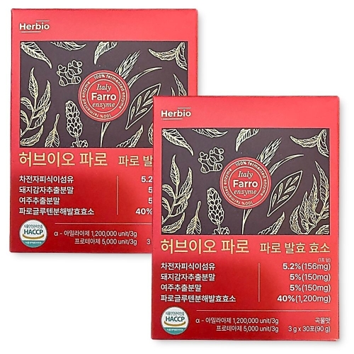신비바이오 허브이오 파로 효소 3g 30포 (2개)