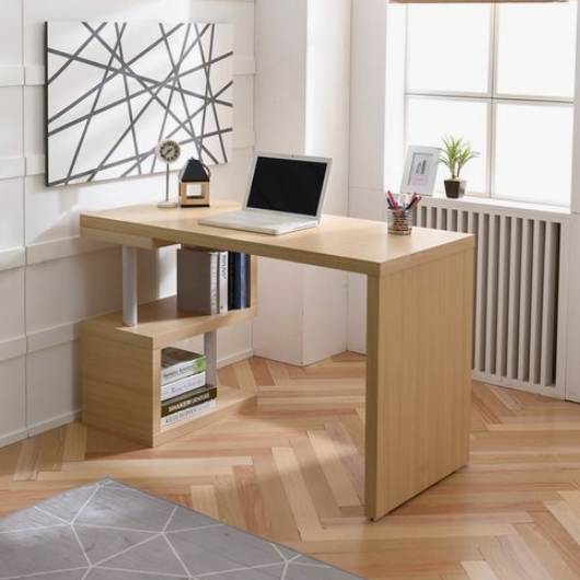 라샘 고다 소형 2단 책장 책상세트 (1200x550)_이미지