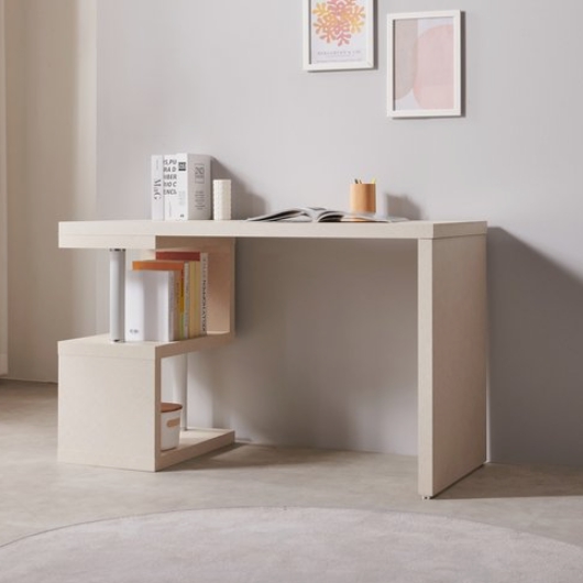 라샘 고다 소형 2단 책장 책상세트 (1200x550)_이미지