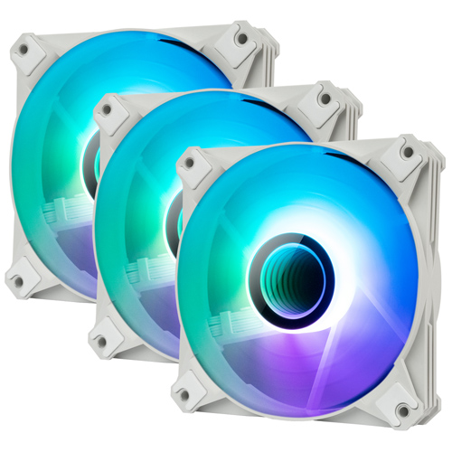 darkFlash 인피니티8 ARGB (3팩, 화이트)