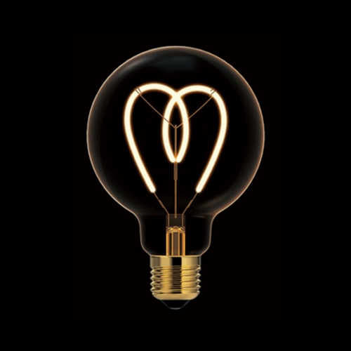 룸인커머스 LED 디자인램프 하트 볼 G95 3W_이미지