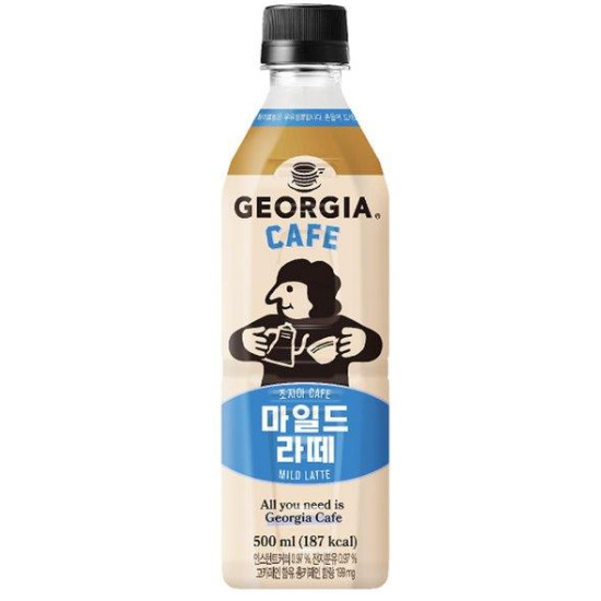 코카콜라음료 조지아 카페 마일드 라떼 500ml (24개)_이미지