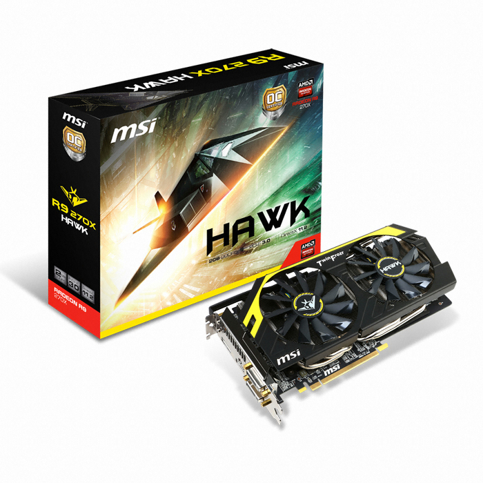MSI 라데온 R9 270X 호크 D5 2GB 대원씨티에스_이미지