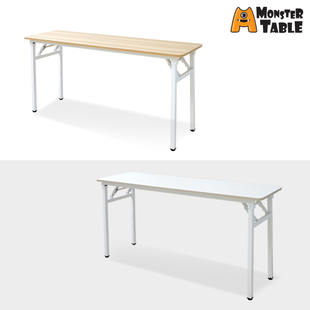 상도가구 밀키 절탁자 접이식 연수용 테이블 (1200x600)