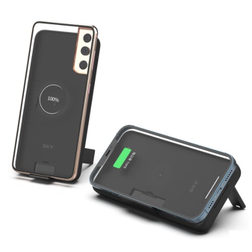 스카이랩 스카이 필 X1 PD 컨버터블 유무선 보조배터리 SKY-WX11CV 10000mAh_이미지