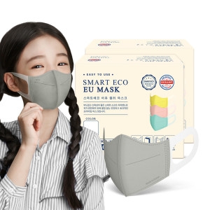 국산 새부리형 일회용 EU마스크 어린이용 실버 100매