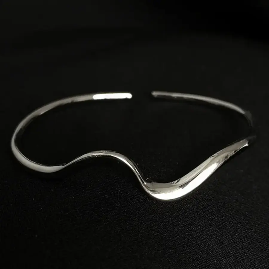렘브란몰 RBR-011 여성 핸드 메이드 925실버 모비우스 팔찌 /고순도 실버 오픈 와이드 팔찌 여자친구 선물