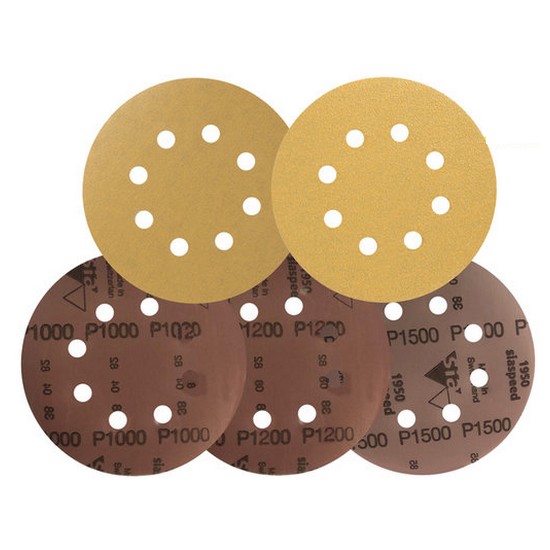 보쉬 시아 5인치 8홀 샌딩페이퍼 120방 (1장)