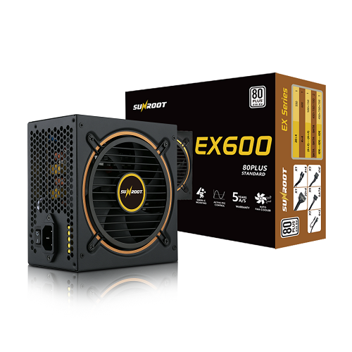 썬루트 EX600 80PLUS스탠다드 230V EU_이미지
