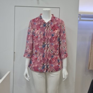 벨리시앙 꽃 나염 블라우스 겸 자켓 JK4207