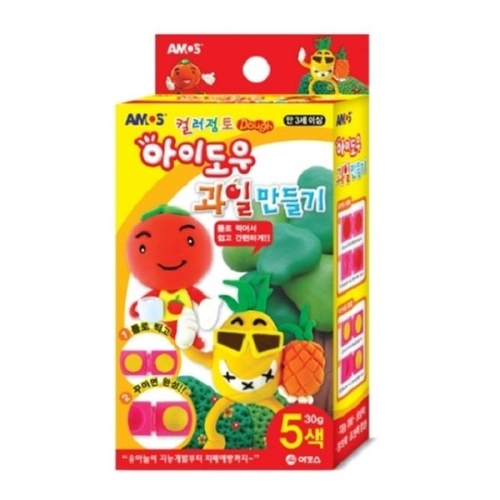 아모스 12개/box 아이도우컬러점토 과일만들기 MA-823 5색 30g nx6276