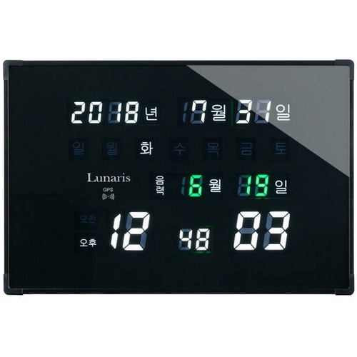 GPS 수신 디지털 전파 벽시계 (중)